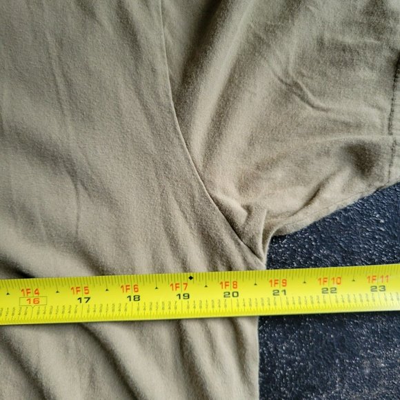 Deer On Toilet Graphic T-Shirt Men's Size L Olive Green SteveOramA - Picture 9 of 9